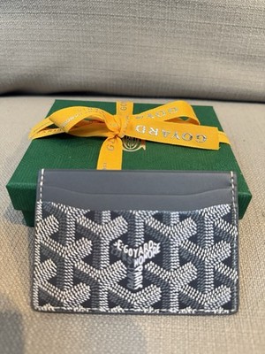 Goyard Saint Sulpice Gray Card Holder Authentic ( Xmas / New Year
