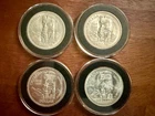 Lot Of 4 1958 Canada Silver Dollars British Columbia