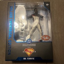 MCFARLANE  Mr. Terrific Superman Movie Deluxe Theatrical   Red Platinum Edition