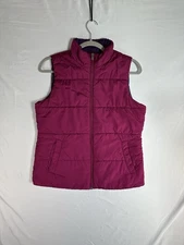Women’s Made For Life Pink And Purple Puffer Vest Size Small