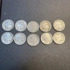 Lot Of 10 Buffalo Nickels 1936 And 1937 2