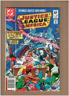 Justice League of America #205 NEWSSTAND DC Comics 1982 ROYAL FLUSH GANG VG+ 4.5