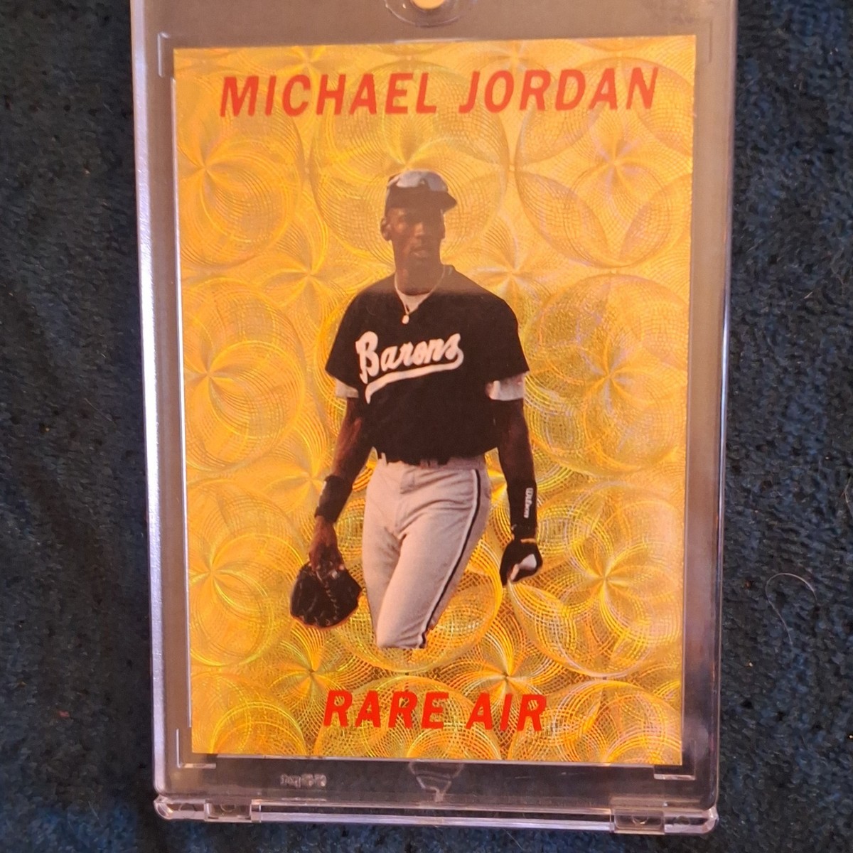 Michael Jordan Rare Air Promo Serial Numbered 1/10000 Barons Baseball Card