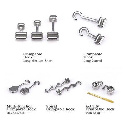 10 Model MacDent Dental Orthodontic Crimpable Hook Stops Type 10pcs/pack