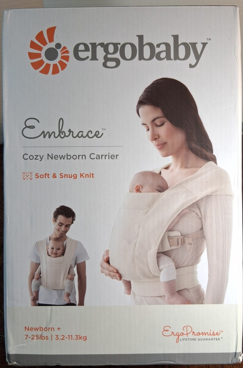 Ergobaby Embrace Baby Carrier Soft Knit Cream Color Newborn to 25
