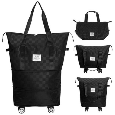 MaxWorks 51004 Foldable Travel Bag with Removable Rolling Wheels Large Carry ...