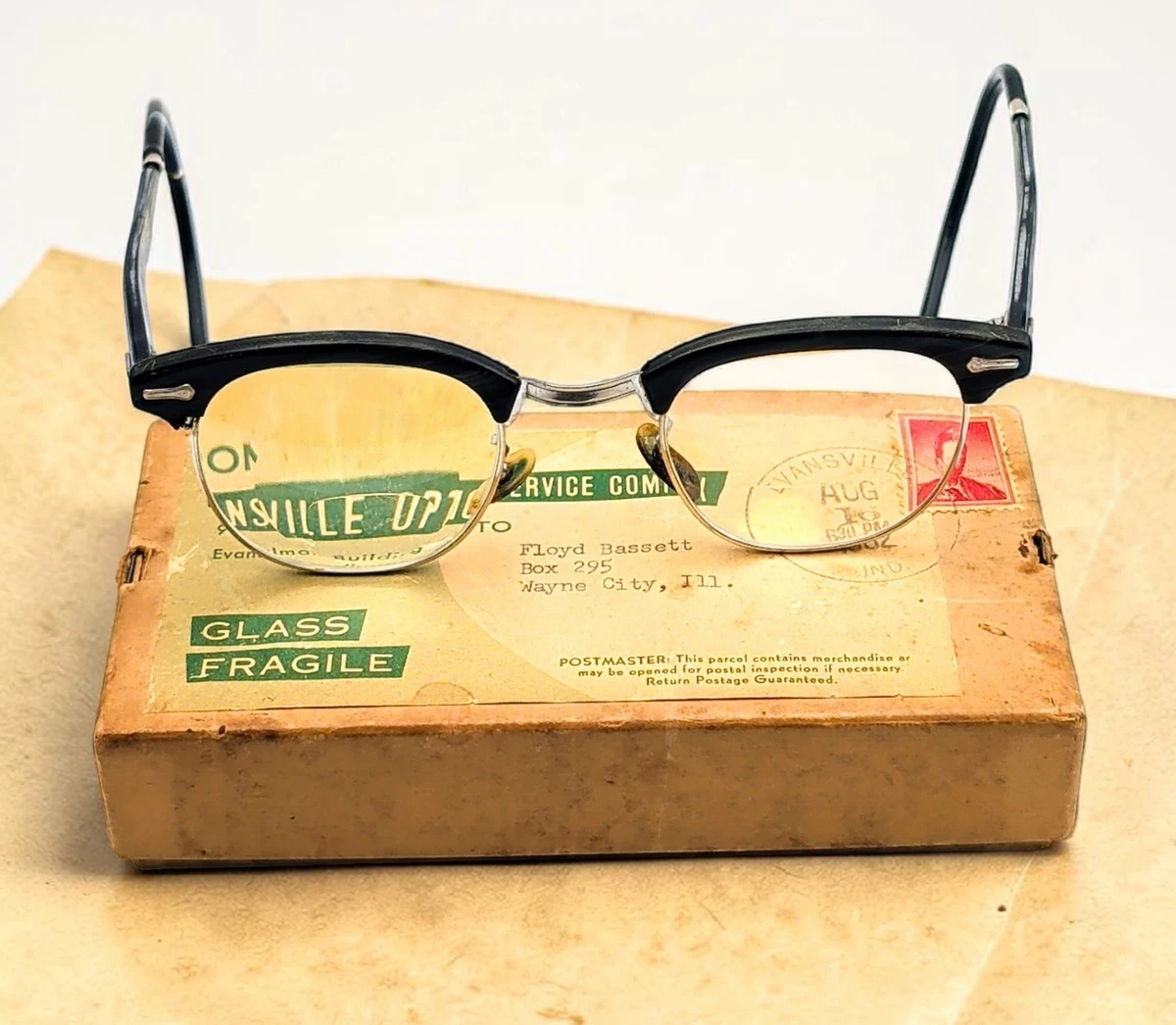 小物 The spectacle \"shuron 1950-\" vintage The Spectacle/ Shuron vintage ヴィンテージ メガネ通販 推定1950年代