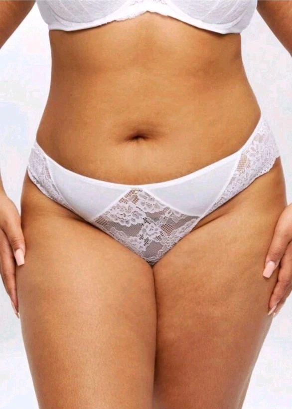 Sexy bragas brasileñas de encaje Ann Summers talla 20 blancas. Nuevas con etiquetas. Foto 4 de 4