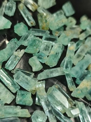 Aquamarine Var vanadium Crystal Unique Multi Terminations-Shigar Valley, Pak.