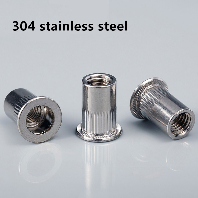 Rivets Filetés à Tête Plate M3 M4 M5 M6 M8 M10 M12 - Rivnuts Nutsert, Neufs En Emballage
