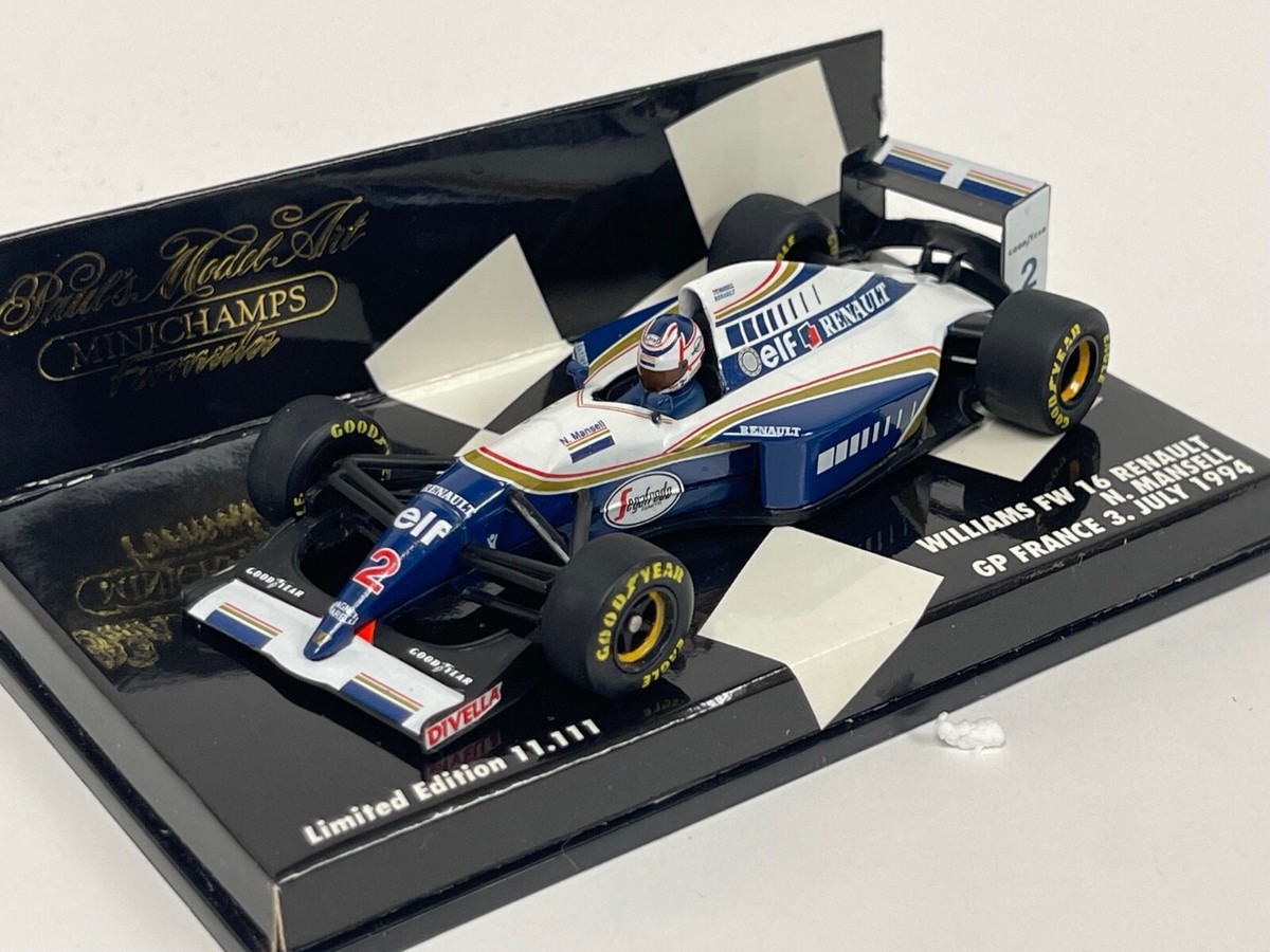 ミニカー MINICHAMPS Williams Renault FW16 (1/43) 1/43 Minichamps Williams Renault FW16 From 1994 GP France F1