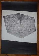 Arturo Carmassi Lithographie signée 1959 art abstrait abstraction art Italie art