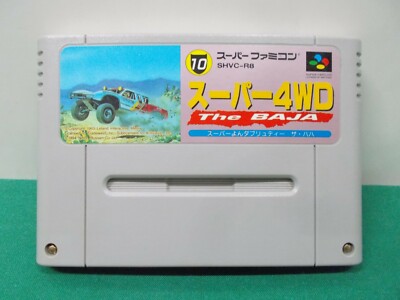 SNES -- SUPER 4WD: The BAJA -- Boxed. Can Save! Super famicom