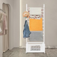 Ribbon Organizer, Metal Large Capacity Ribbon Stand with 4 Adjustable Pads White