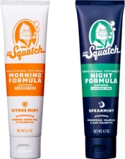 Teeth Whitening Toothpaste Kit - Day and Night Flouride Free Natural Toothpas...