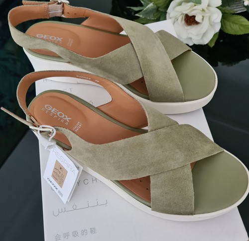 Hellgrüne Keilsandalette, Wedge, mit Plateau Gr. 38 von Geox mit Karton NEU ! - Bild 2 von 5