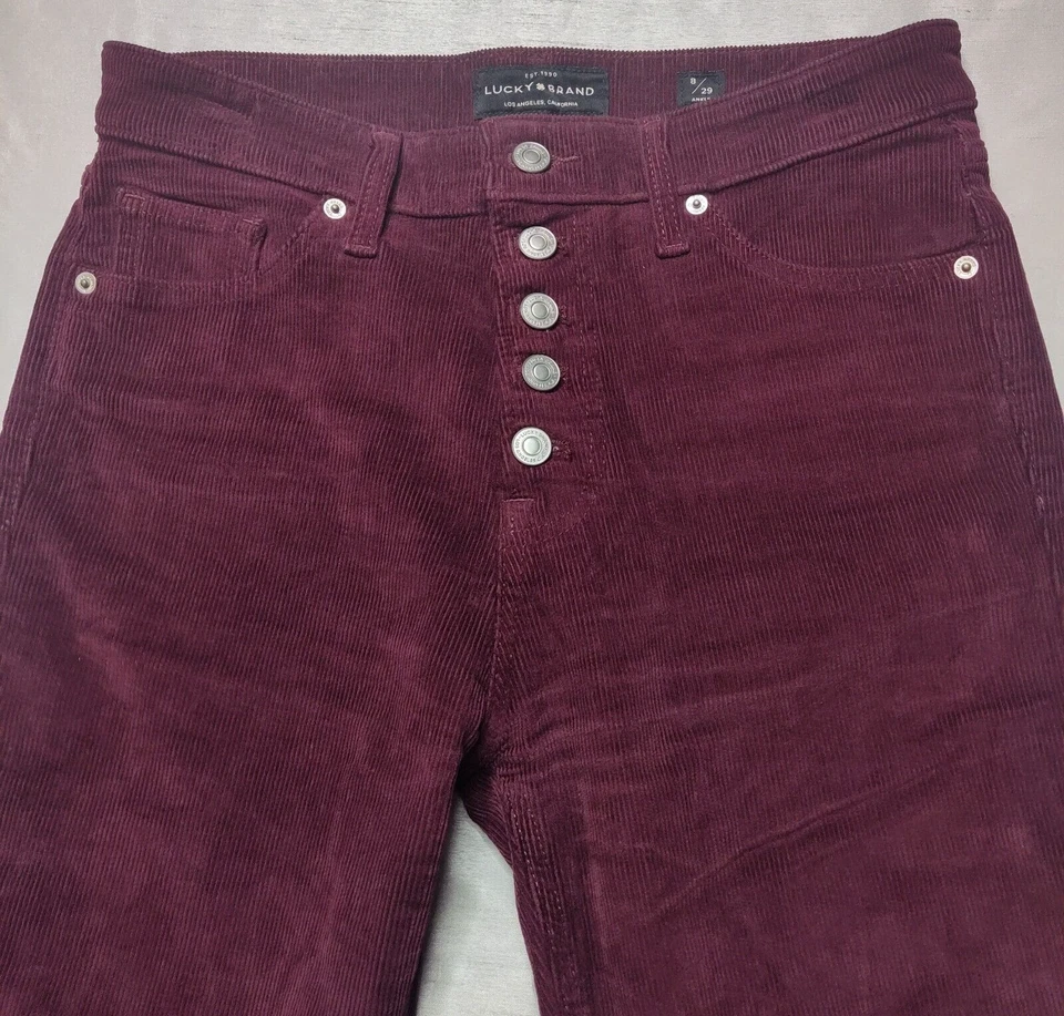 Pantalones LUCKY BRAND PANA BRIDGETTE TOBILLO AJUSTADO Mujer Talla 8/29 Port Royale Foto 2 de 4