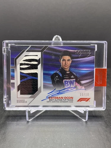 2023 Topps Dynasty Formula 1 F1 Esteban Ocon Autograph Auto Glove Relic 10/10