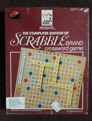 COMPUTER EDITION OF SCRABBLE BRAND CROSSWORD GAME VIRGIN LEISURE COMPUTER GAME