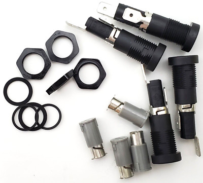 Lot of 4 Bussmann HTB36-I Slotted Glass Fuse Holders 20A 250V For 1/4'' x 1-1/4''