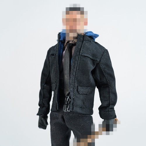 Punisher Frank Castle 1/12 Scale Black Hooded Jacket Clothes Figure Accessory - Picture 2 of 4