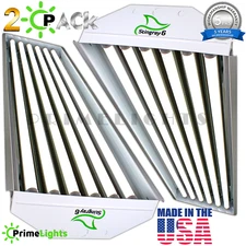 2 PACK LED HIGH BAY LIGHT 4FT 5000k =32K FLOURESCENT LUMENS MAX COVERAGE LIGHT 
