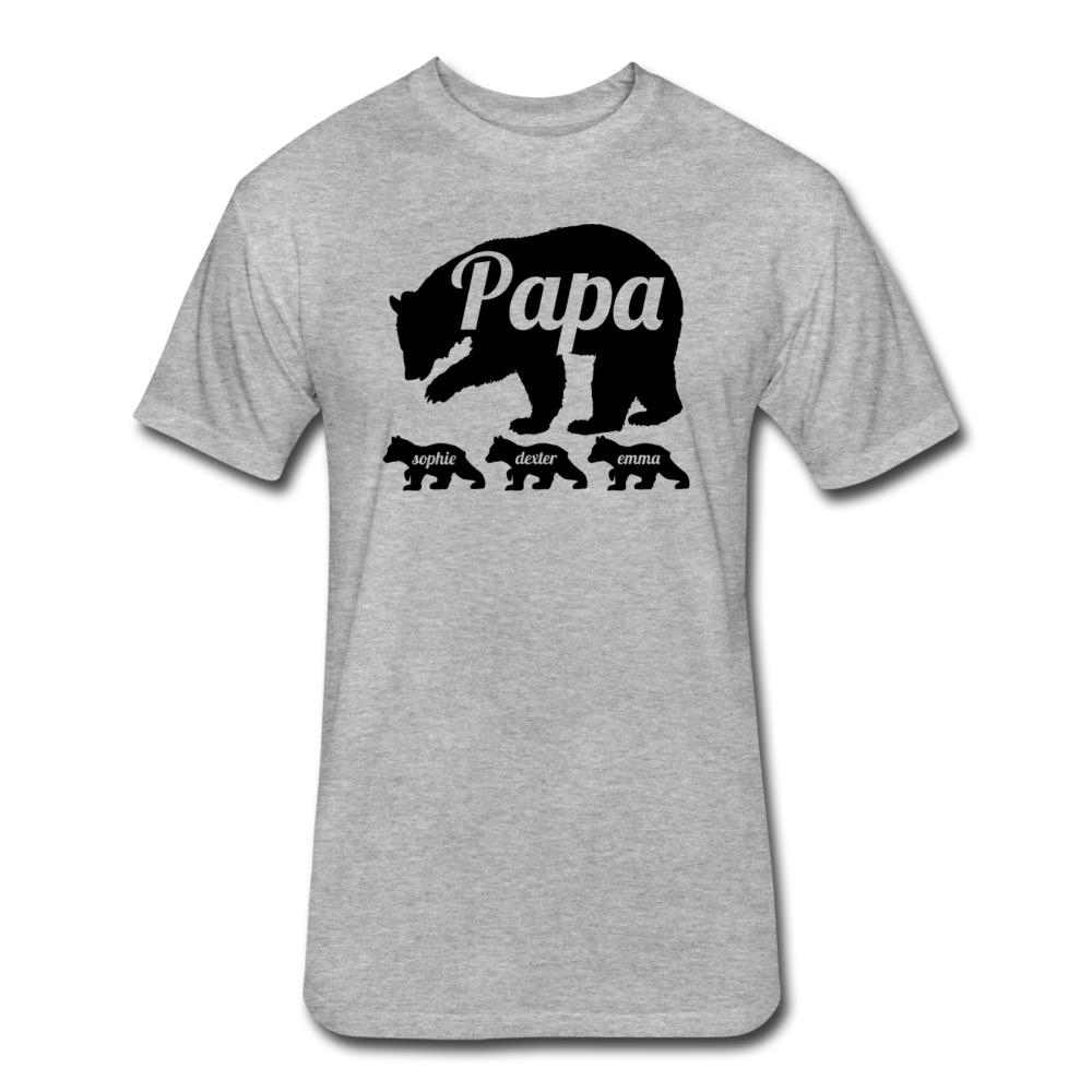 Papa Bear Shirt With Kids Names Personalized Papa Gift Papa Shirt