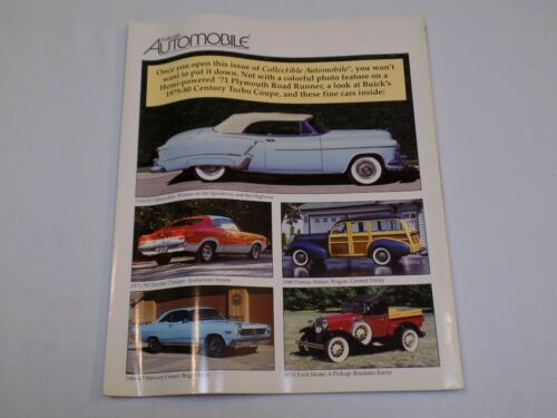 Collectible Automobile Magazine August 2001 Oldsmobile Mercury Comet Chrysler - Picture 2 of 2