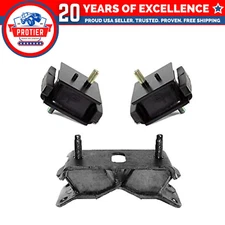 Fits 1993-1997 Toyota Land Cruiser 4.5L w/AUTO Motor & Trans Mount Set 3pcs :