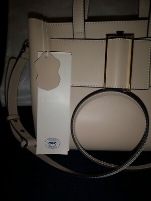 NEW WITH TAGS *LE SAUNDA TAUPE CROSS BODY/GRAB HANDLE BAG