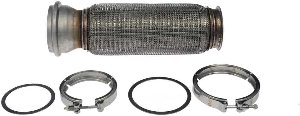 09-14 TUBO FLEXIBLE ESCAPE VOLVO VNL VHD D13 ISX 15.0 MACK CXU MP8 17 X 3.5 PULGADAS Foto 2 de 4