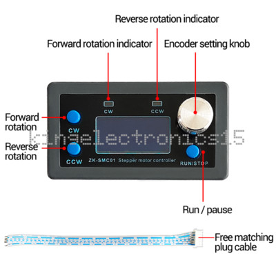 SMC01 42 57 Stepper Motor Controller Reverse Angle Pulse Speed Control Board