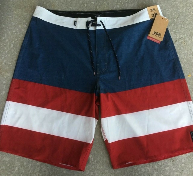 Flag Polyester Pocket Surf Board Shorts 