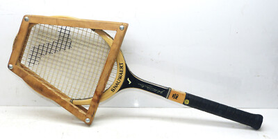 Raquette Tennis Bois Snauwaert Fibre Wood Flex – Vintage – Manche LM4 – TBE