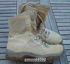 UK British Army Surplus Meindl Desert Fox Kampfstiefel, Hellbraun Wildleder, G1