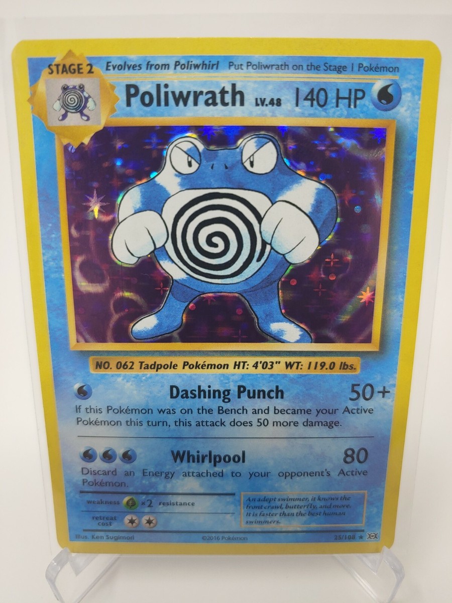 Pokemon Poliwrath 25/108 XY Evolutions Holo | eBay Pokemon Poliwrath 25/108 XY Evolutions Holo | eBay