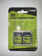 HME SDHC 16gb Memory Card 2-pack - NEW Factory Sealed - HME-16GB2PK