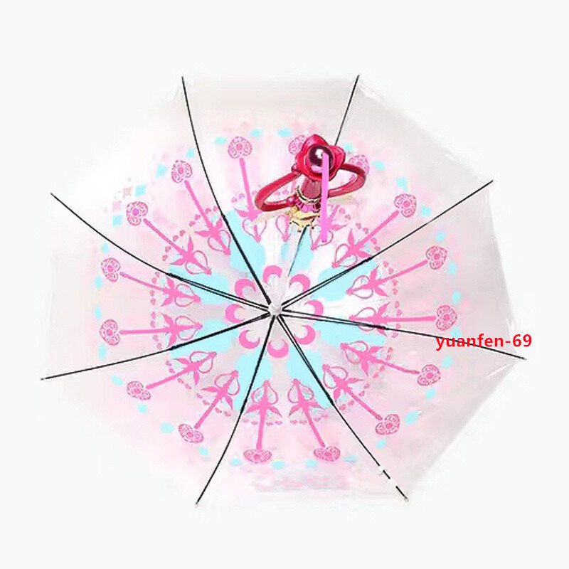 Sailor Moon Magic Stick Ombrello Ombrello LED Trasparente Oggetti Sailor Moon Magic Stick Ombrello Ombrello LED Trasparente Oggetti