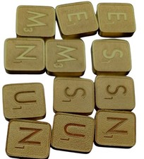 FRANKLIN MINT SCRABBLE 22K GOLD TILE REPLACEMENT SPARE PIECES