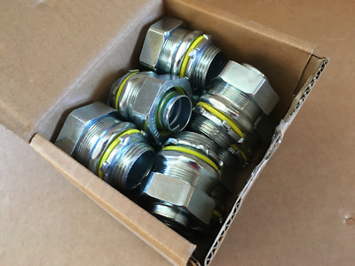 Hubbell Raco 3404 1'' Liquid-Tight Straight Connector - New Box of 10