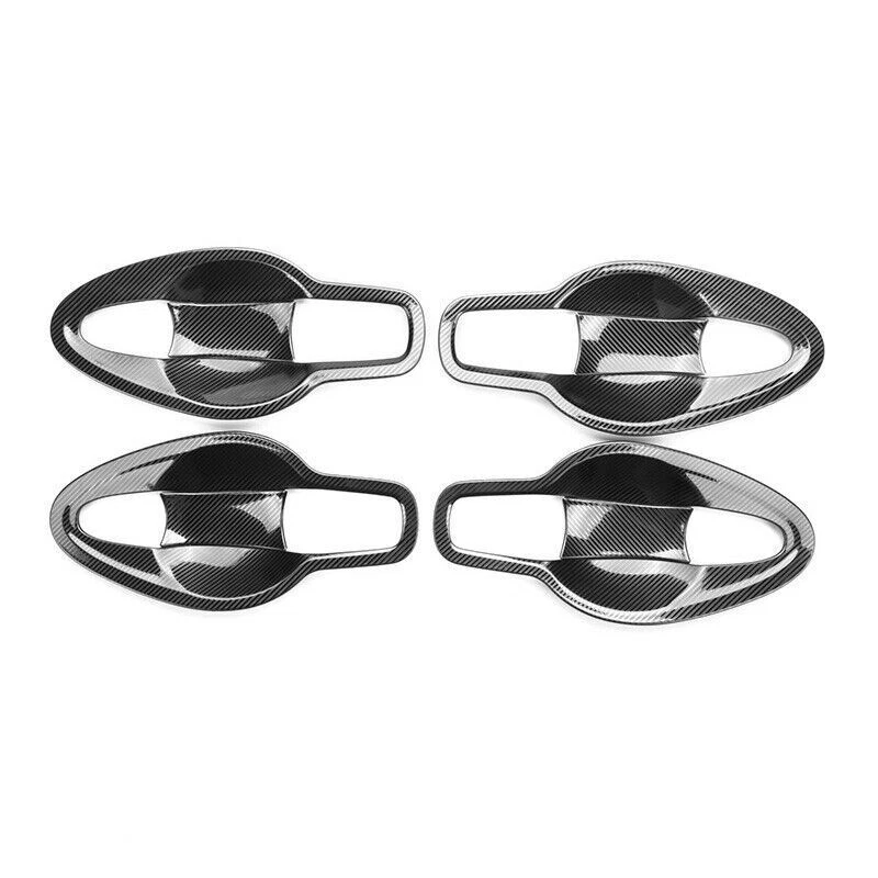 For Nissan Murano 2015-2021 Carbon Fiber Steel Outside Door Bowl Cup Cover Trim Foto 2 de 4