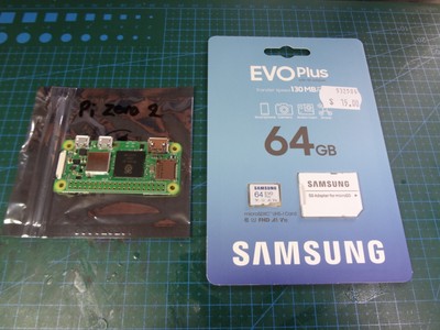 PiScsi Preinstalled - Samsung EVO Plus 64GB SD card - w/ Raspberry Pi Zero W 2