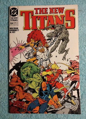 The New Titans #64 ''Scourge'' by Marv Wolfman & Tom Grummett  DC (1990) VN/NM 