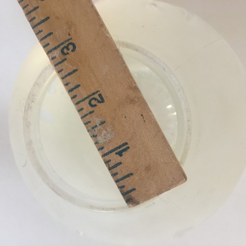 Glass Lamp Shade Floral Clear Frosted Ceiling Light 6" x 4" White Deco Vintage - Picture 24 of 24