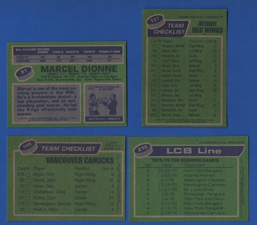 1976-77 TOPPS 76-77 NHL HOCKEY CARD 1-264 & GLOSSY INSERT 1-22 SEE LIST - Picture 235 of 461