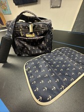 Ju Ju Be Diaper Bag w Changing Pad in The Admiral COMES WITH RAE DUNN BLANKET