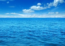 7x5ft Fabric Ocean Sky Backdrop Summer Sea Waves Photography Background