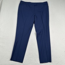 Lafayette 148 New York Wool Blend Irving Dress Pants Women 16 Office Career Blue