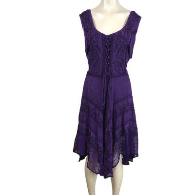 chinese dress ladies Lavender Purple Boho Beach Lace Wedding Dress main image 1