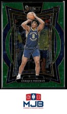 2024-25 Panini Select Enrique Freeman Green Stars Prizm Rookie #80